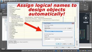 Managing Civil 3D Settings  Pt 3 of 3  quotAutomating the Naming of Design Objectsquot [upl. by Chamberlin341]