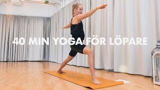 40 min yoga för löpare [upl. by Omsare]