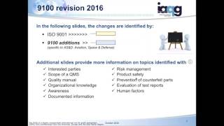 AS9100D 2016 ClausebyClause Presentation [upl. by Dmitri916]