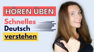 Wie kann ich SCHNELLES DEUTSCH VERSTEHEN mit Beispiel Übungen und Erklärung B2 C1 C2 [upl. by Floria]