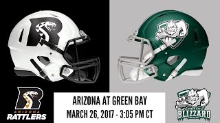 Week 6  Arizona Rattlers at Green Bay Blizzard [upl. by Nitsyrc]