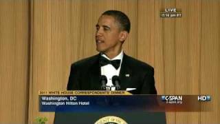 CSPAN President Obama at the 2011 White House Correspondents Dinner [upl. by Innad]