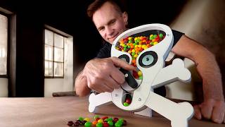 This candy dispenser spits Skittles [upl. by Elehcir]