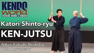 KENJUTSU Tenshin Shoden Katori Shintoryu  Nihon Kobudo Shinkokai 75th Anniversary [upl. by Yrreiht]