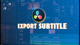 How to Export Subtitle in DaVinci Resolve [upl. by Stelmach]