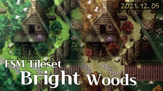 RPG Maker MV FSM Tileset  BrightAutumn Woods Speed Mapping [upl. by Hufnagel429]