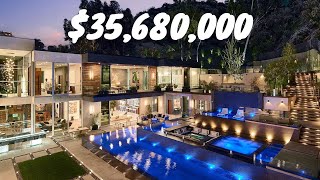 JawDropping Modern 35 Million LA Estate with 200Inch Screen [upl. by Rj]