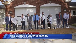 Owensboro Fire Department breaks ground on Fire Station 3 [upl. by Mungam346]