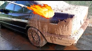 20 YEARS UNWASHED CAR  Wash the Dirtiest BMW 5 Series [upl. by Edee700]