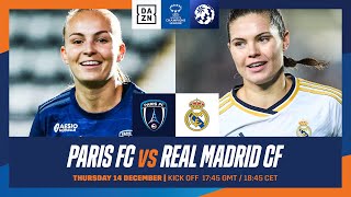 Paris FC vs Real Madrid  Partido Entero De La Jornada 3 De La UEFA Women’s Champions League [upl. by Nairehs]