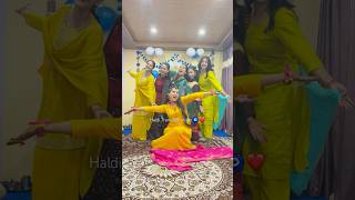 Bridesmaids🧿❤️ monikabharti instagood transition viralshort haldi pahadiwedding [upl. by Frankel508]