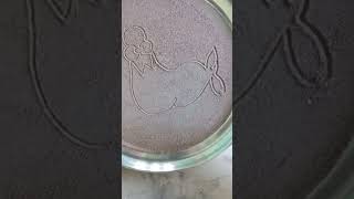 seal drawing beautiful SAND ART easy amp simple 🙏 ⚘️ [upl. by Dranik]