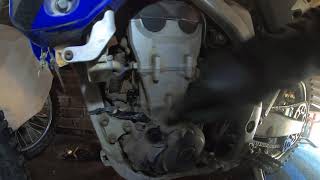 Oil amp Oil Filter Change WR450F 2011 Model [upl. by Tamar344]