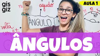 ÂNGULOS  DEFINIÇÃO E TIPOS DE ÂNGULOS  RETO NULO AGUDO ABTUSO… \ Prof Gis [upl. by Allemaj]