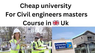 Cheap university for civil engineering masters in uk England civil engineering in balton university [upl. by Okemak369]