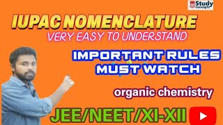 IUPAC Nomenclature of organic compounds class XI class XII  JEE  NEET  IUPACNAMING Lecture 01 [upl. by Enirac]