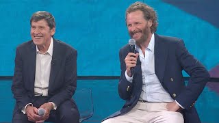 Lorenzo Jovanotti e Gianni Morandi cantano quotEvvivaquot  Che Tempo Che Fa 23042023 [upl. by Darsey]