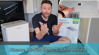 FINDING THE BEST DEHUMIDIFIER  Hisense 35 Pint Dehumidifier Review [upl. by Maiah]