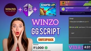 Winzo Game Knife Up Script Hack  Game guardian Hack For Rooted Device  Unlimited Score For Winzo [upl. by Valaria]