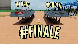 Theme Park Tycoon WOOD VS HYBRID COASTER FINAL [upl. by Akered292]