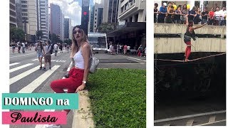 O que fazer em SP VLOG NA AV PAULISTA DOMINGO SESC Mirante Show de rua [upl. by Mcevoy]