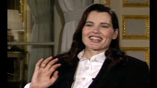 Rewind Geena Davis 1994 interview on bizarre job as mannequin prepping for Oscars amp more [upl. by Adnovoj]