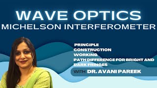 Michelson interferometer l principle l construction l working l path difference l Engg chemistryBsc [upl. by Airetnohs141]