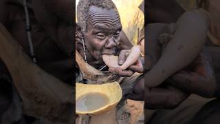 So Delicious‼️its breakfast 🔥😋 Enjoy Oldman hadzabe tribe Hunts Lifestyle [upl. by Artur]