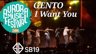 GENTO and I WANT YOU  SB19 at Aurora Music Festival 2024 [upl. by Skilken]