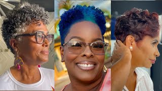 15 Most Flattering Short Natural Hairstyles and Haircuts for Black Women Over 50 to Look Younger [upl. by Ylloh]