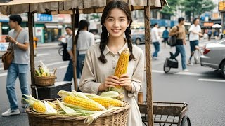 街头卖玉米的女孩，真实身份竟是亿万富豪的女儿！🥰 中国电视剧  胡杏儿 [upl. by Netsrak411]