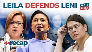 Leila de Lima defends Leni Robredo over Sara Duterte meeting [upl. by Isolde]