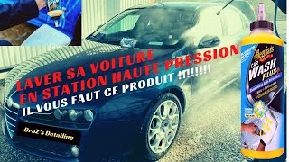 Comment laver une voiture en station de lavage Tuto [upl. by Narod]