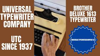 Brother Deluxe 1613 Typewriter [upl. by Kristi]