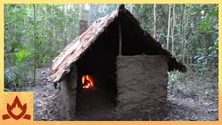 Primitive Technology Wattle and Daub Hut [upl. by Disini]