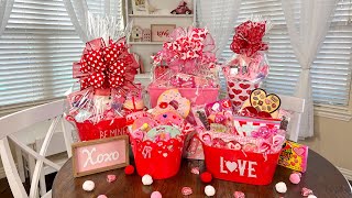 DOLLAR TREE Valentines Day GIFT BASKETS 2024 [upl. by Dimitri]