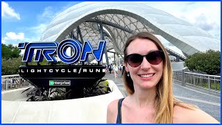 First Time on TRON Magic Kingdom Vlog New Ride New Merch l Walt Disney World Florida aclaireytale [upl. by Ebag726]