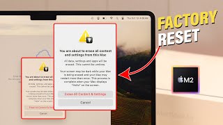 How to Factory Reset MacBook Air M2 Erase All Content and Settings [upl. by Shuping632]