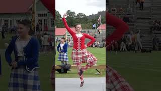 Highland Fling dance by Champion Scottish dancer Laura Smith at Grampian Games in 2021 shorts [upl. by Htirehc96]