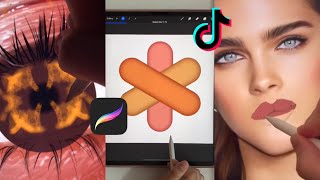 PROCREATE TIKTOK COMPILATION THAT I WISH I KNEW 🌷🌷 [upl. by Nurse737]