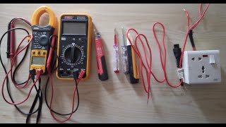 AVO meter Vs Clipon Meter Vs Neon Tester Vs Voltage Test Lamp Vs Voltage Detector Power Cable Test [upl. by Cirde]