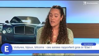 Voitures bijoux bitcoins  ces saisies rapportent gros à lEtat [upl. by Ayote152]