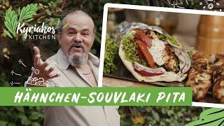 Hähnchen Souvlaki vom Grill im PitaBrot  Kyriakos Kitchen [upl. by Michigan189]