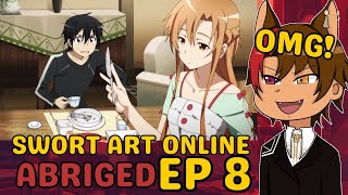 KIRITO CRASHED OUT  SAO ABRIGED EP 8  Wolf Vtuber REACTION [upl. by Airdnalahs723]