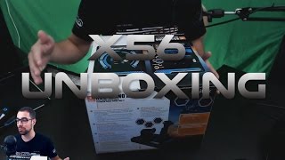 Unboxing the Saitek X56 Rhino HOTAS [upl. by Ahsirk236]