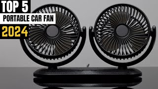 TOP 5 Best Portable Car Fan in 2024 [upl. by Yelsna]