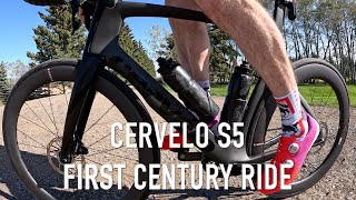 Cervelo S5 First Century  Ride Vlog [upl. by Adnoma774]