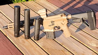 CAT WB 718 PTR Vent 3 Nomad L suppressor comparison with 223 Pmc X Tac 77gr [upl. by Kanya]