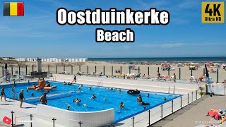 Oostduinkerke Beach  Belgium Walking Tour 4k60fps 2022 ⛱ [upl. by Ressan]