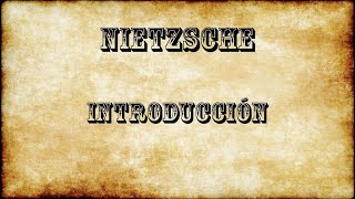 NIETZSCHE INTRO [upl. by Dahraf]